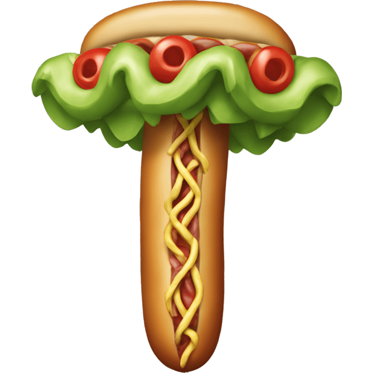 Hotdog tree emoji