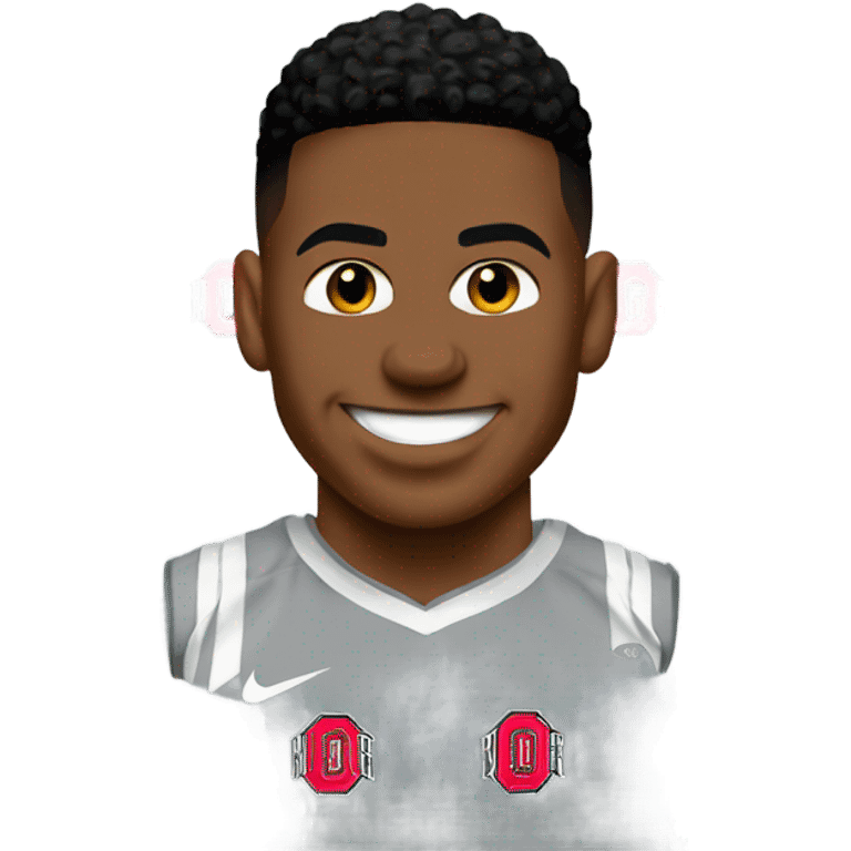 Giannis with a Ohio state logo emoji