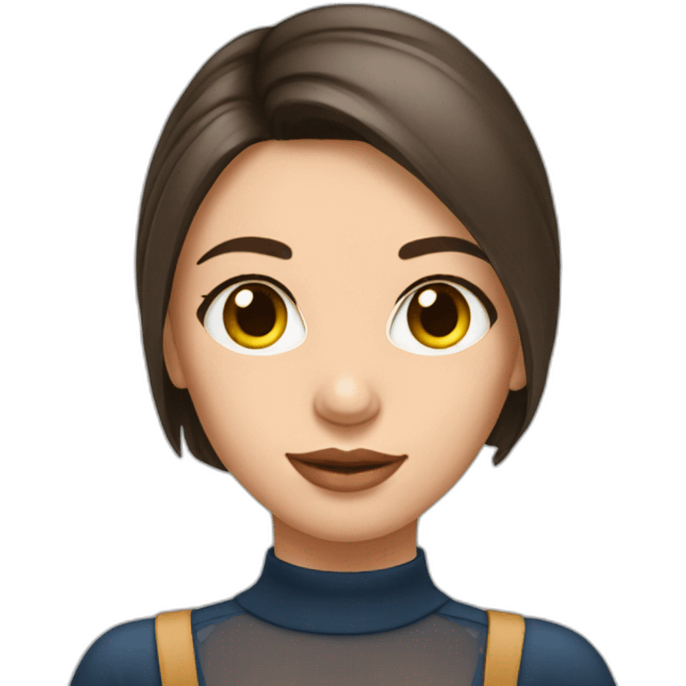 brunette-girl-wearing-seethrough-top emoji