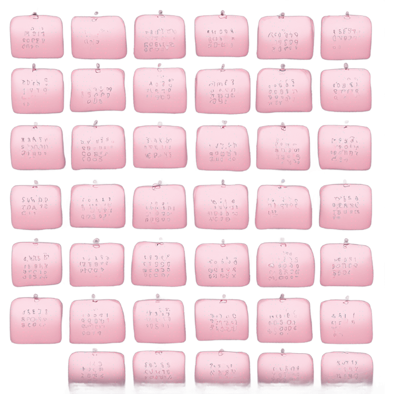 light pink calendar emoji