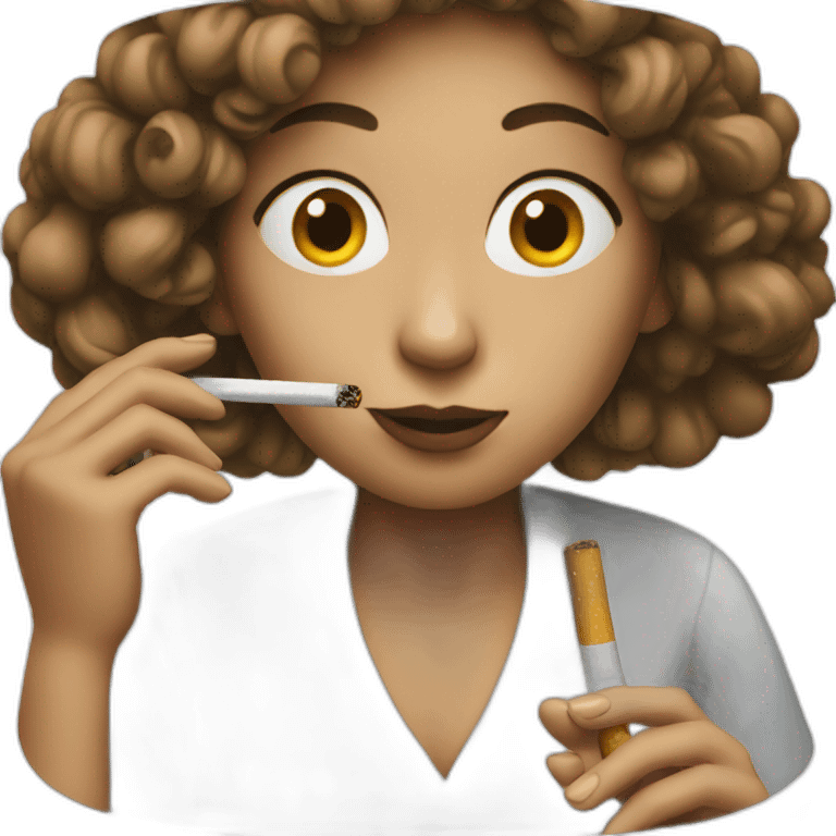 Woman smoking emoji