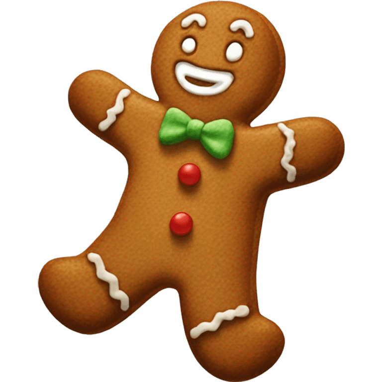 Gingerbread man emoji