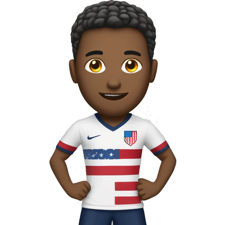 USA white soccer emoji