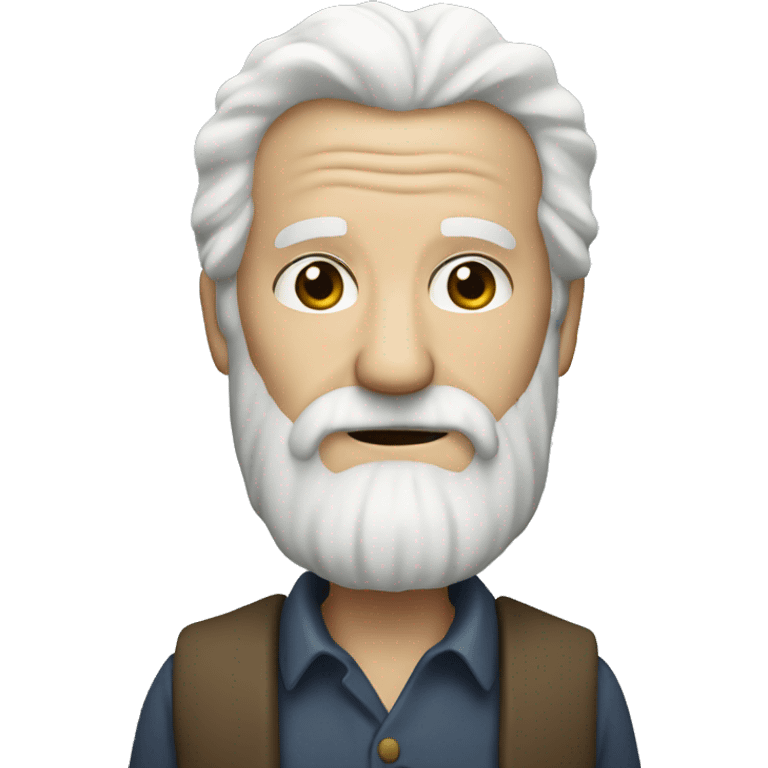 Old man with beard an long white hair emoji