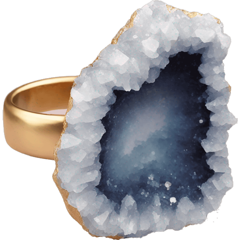 crystal geode ring emoji