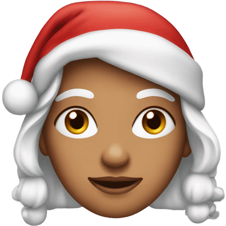 Female santa face emoji