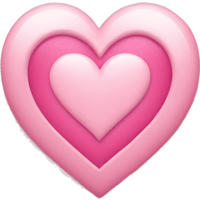 Light pink heart with small pink hearts around it  emoji