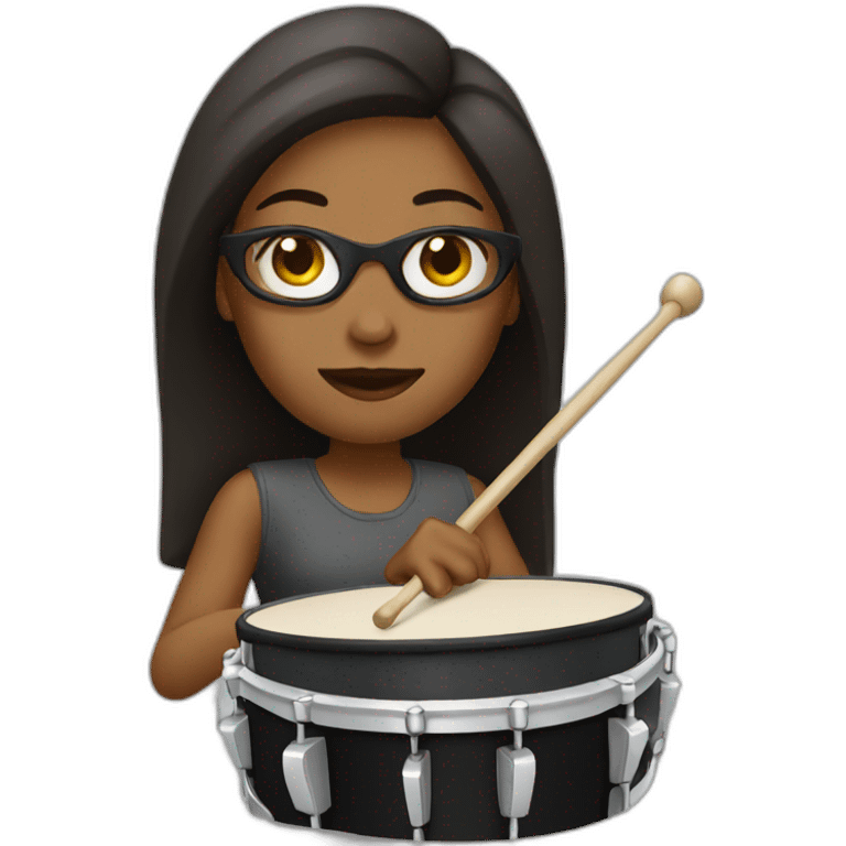 female drummer emoji