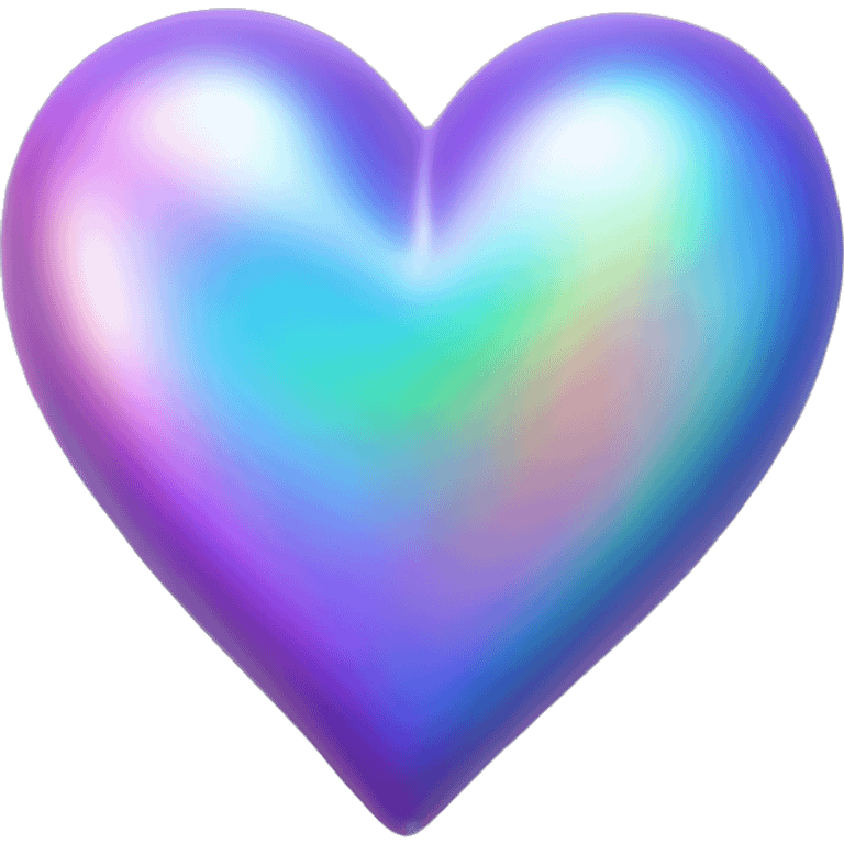 Iridescent heart emoji