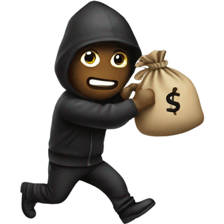 Robber with a money bag emoji