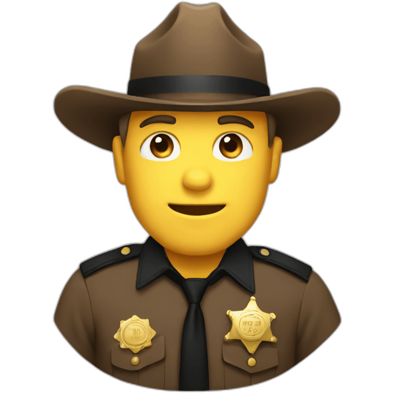 Sheriff badge emoji