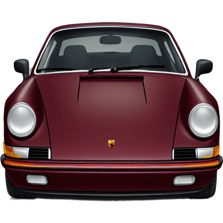 Burgundy 911 Porsche  emoji