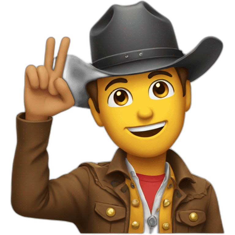 smile emoji cowboy salute emoji