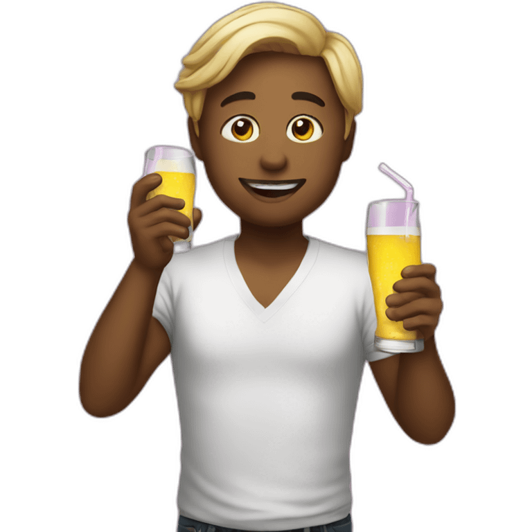 drinking at party emoji