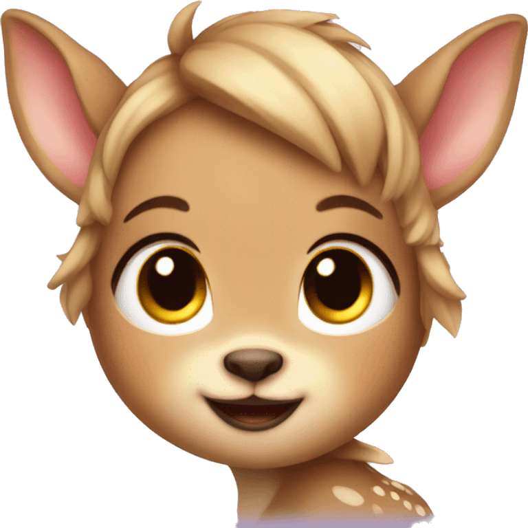 Fairy baby fawn emoji