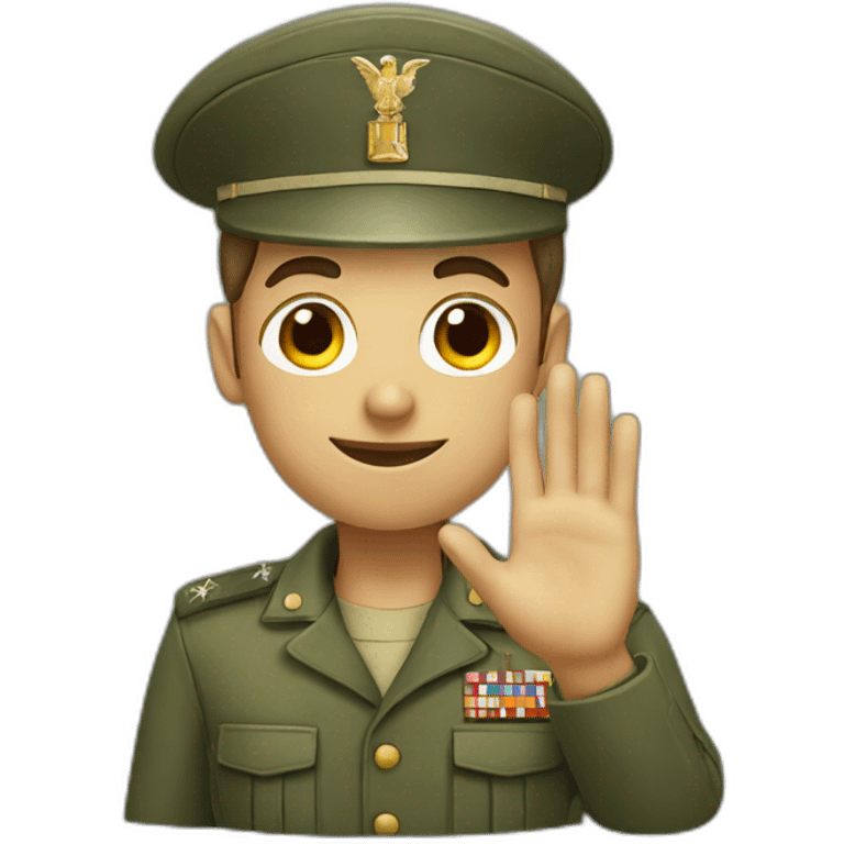 saluting soldier emoji