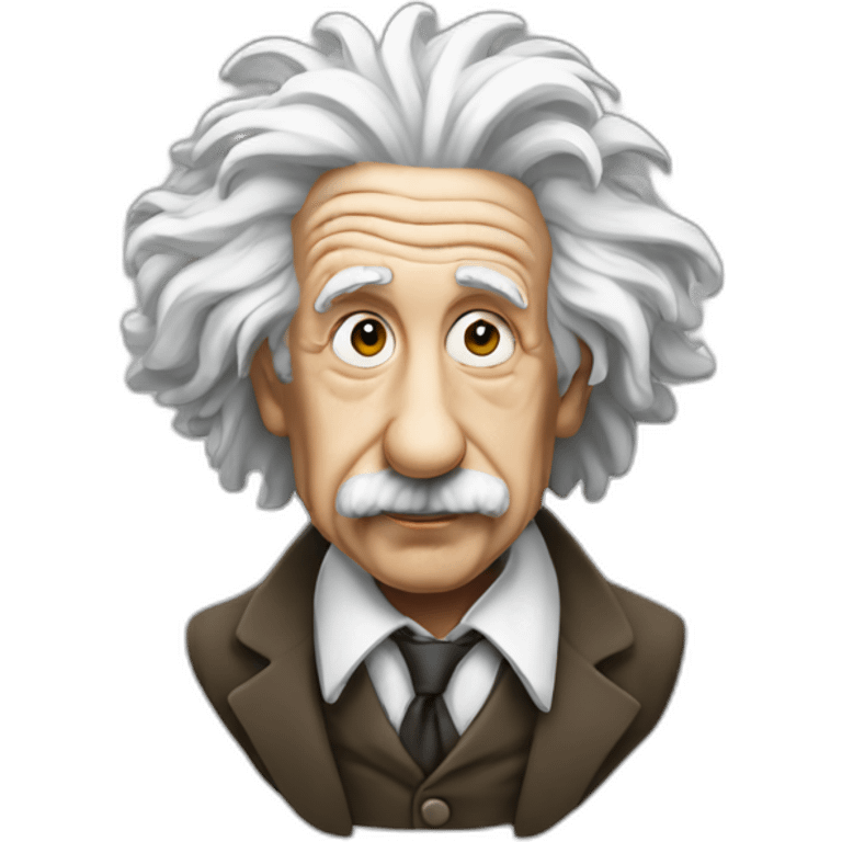 Thinking einstein emoji