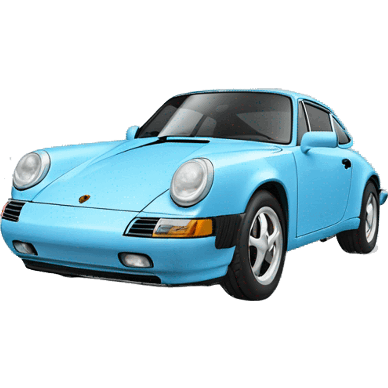 porsche baby blue emoji