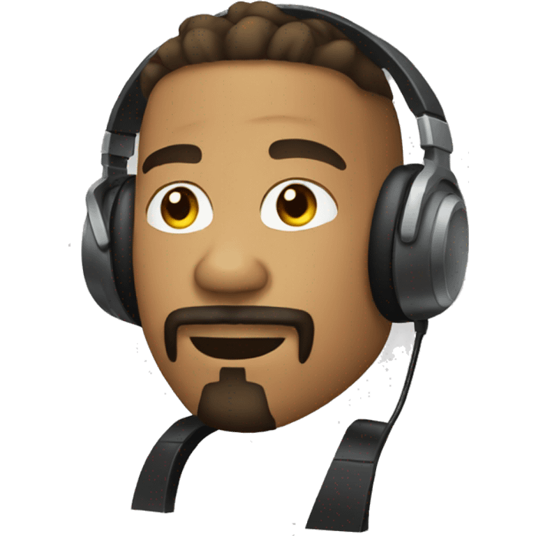 DJ with goatee emoji