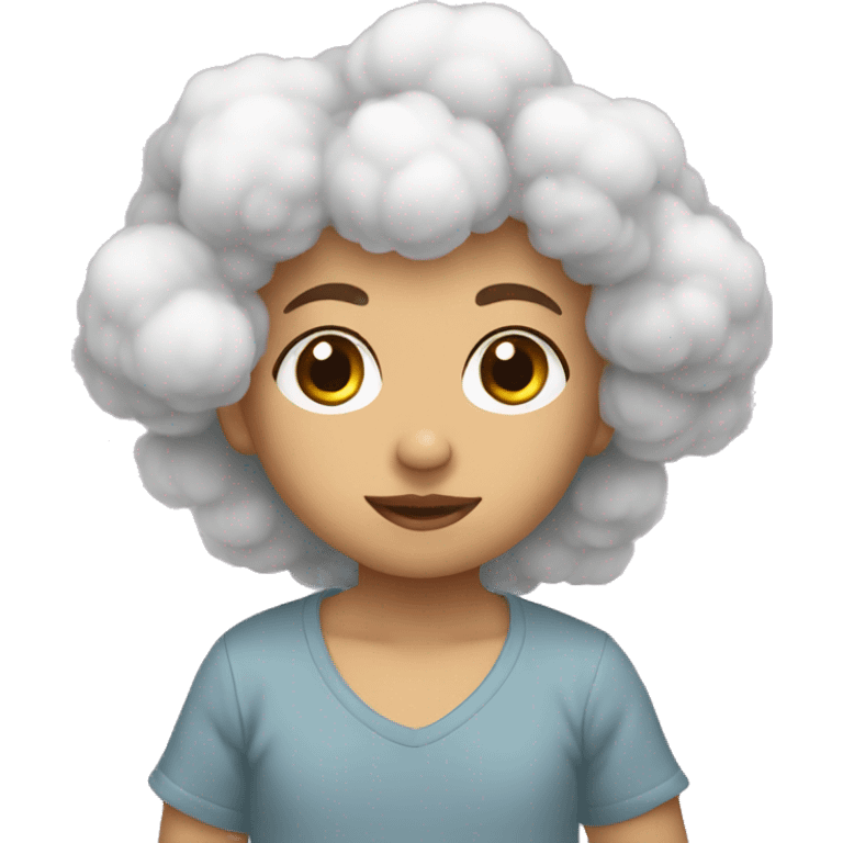 Bebê nas nuvens  emoji