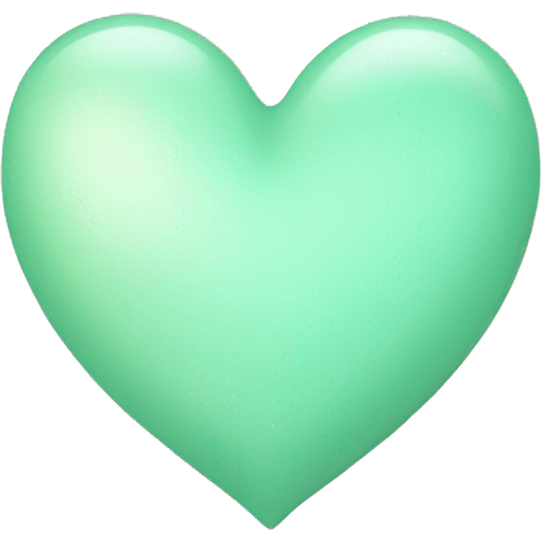 little pastel green heart emoji