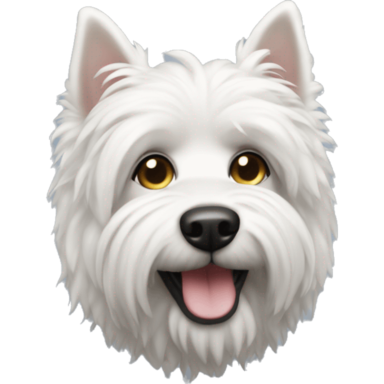 caniche toy (white dog) emoji