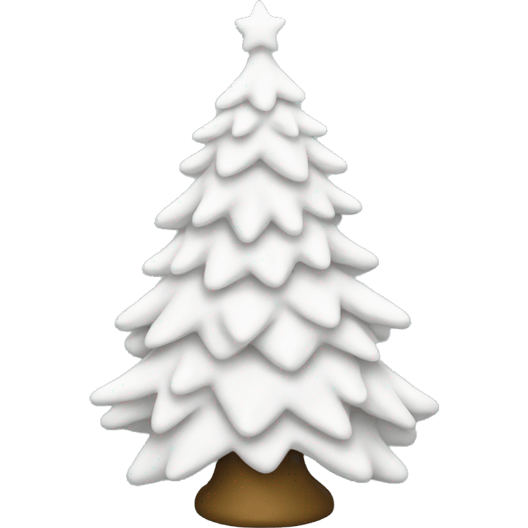 White Christmas tree emoji