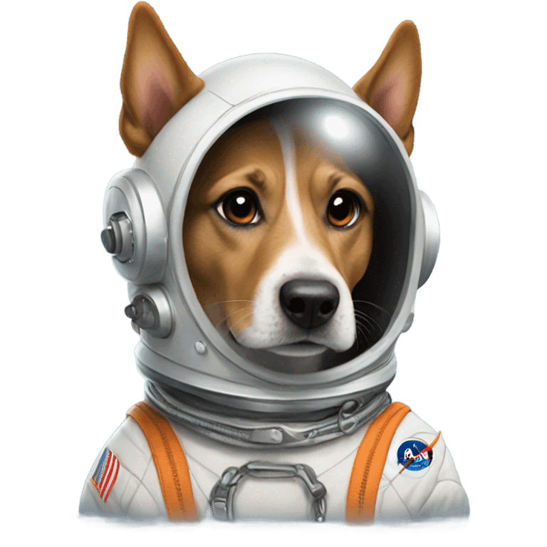 Dog in spacesuit emoji