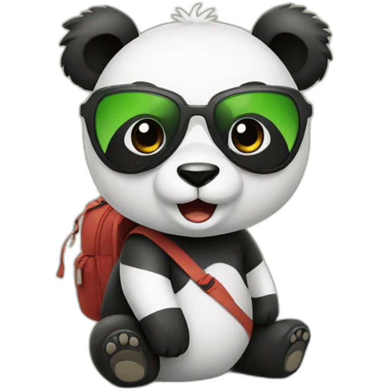 rad panda travel emoji