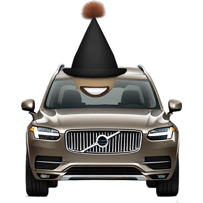 Volvo xc90 with a hat emoji