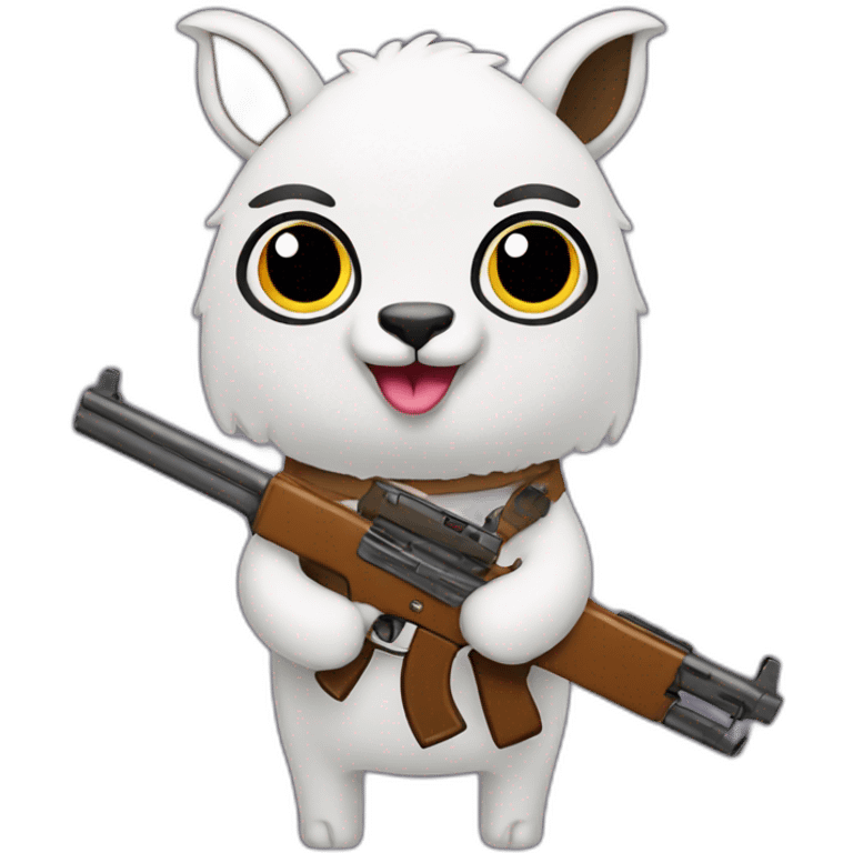 Lama With guns emoji