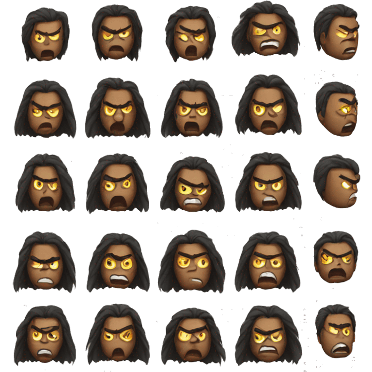 bunch of angry emoji emoji