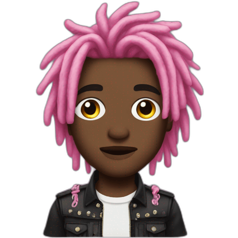 lil uzi vert , pink hair dread emoji