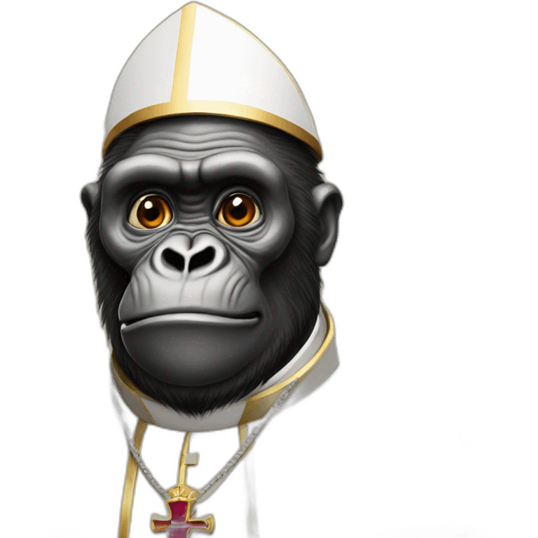 pope gorilla emoji