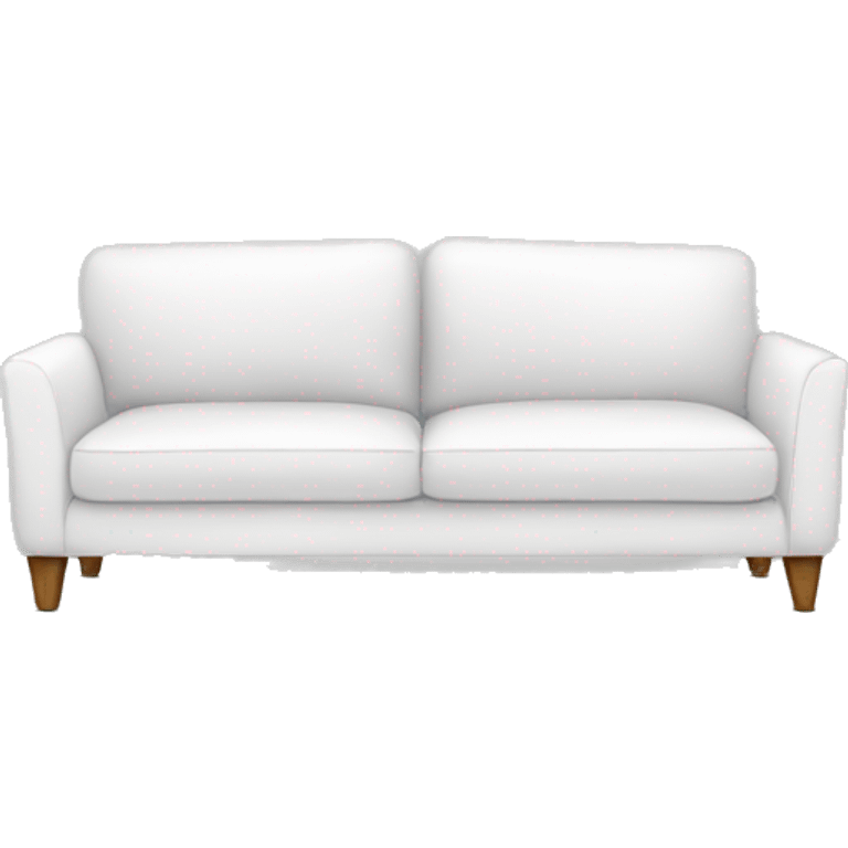 Realistic-white-modern-sofa emoji