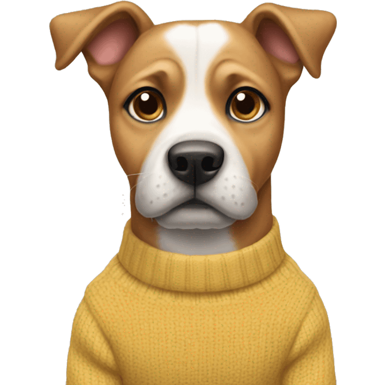 Dog wearing a sweater  emoji