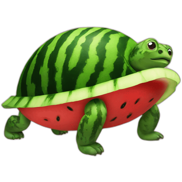 Watermelon turtle emoji