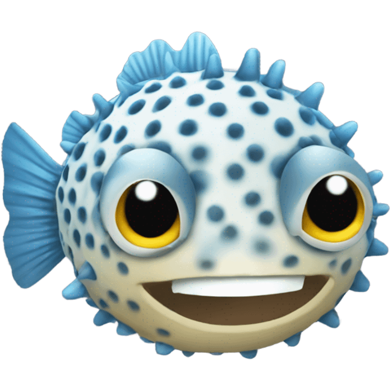 Pufferfish saying hello emoji