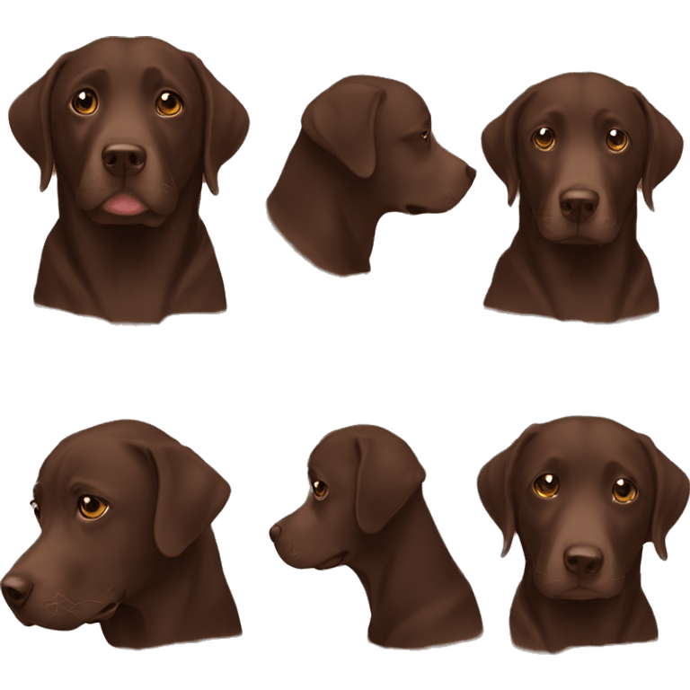 Chocolate lab emoji