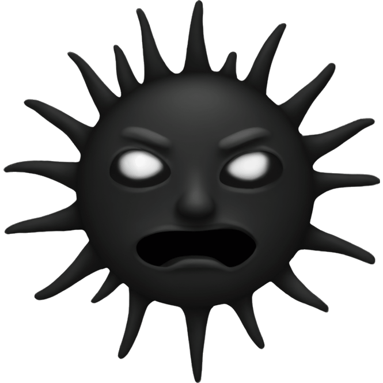 black sun emoji