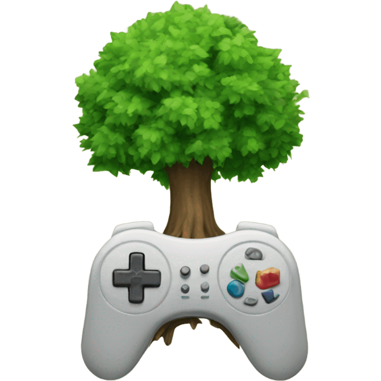 tree and controller emoji