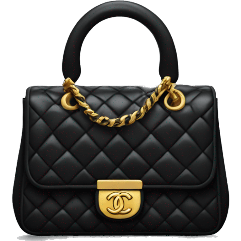 Black Chanel purse emoji