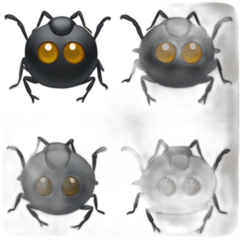 Brúñete bug black eyes emoji