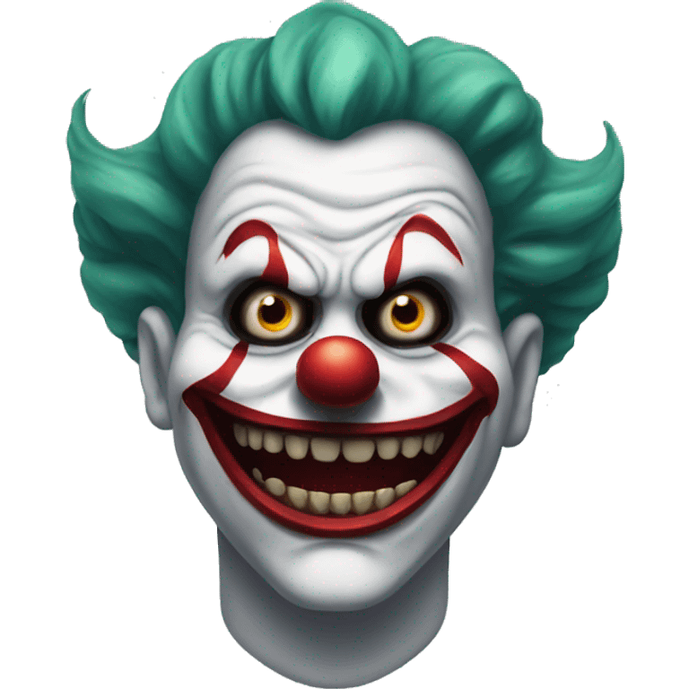 Evil scary clown emoji