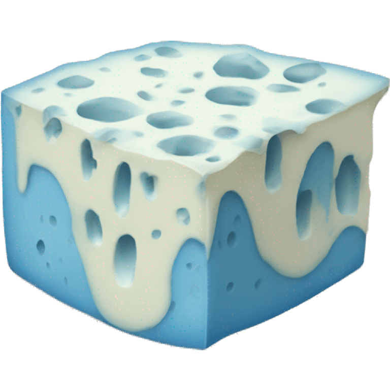 blue cheese with hidden face emoji