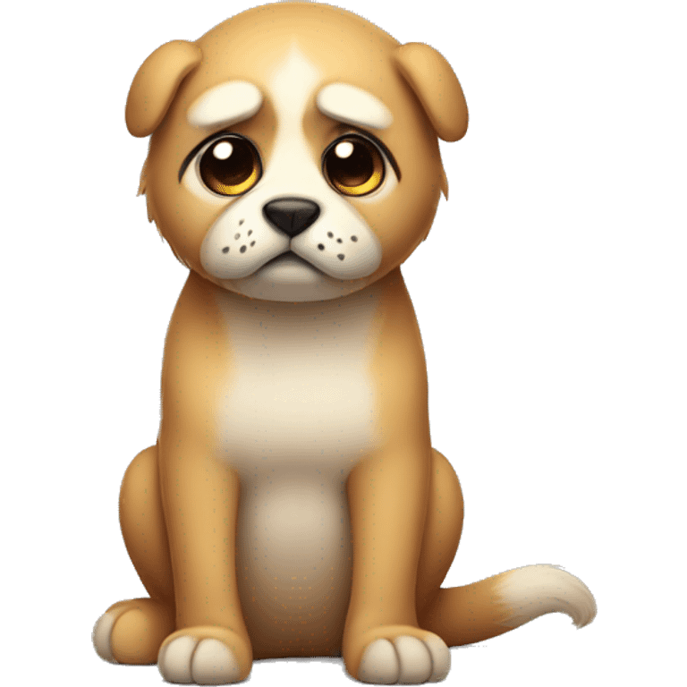 cute sad animal  emoji