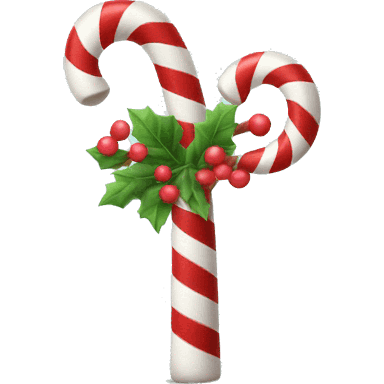 Candy cane tree emoji