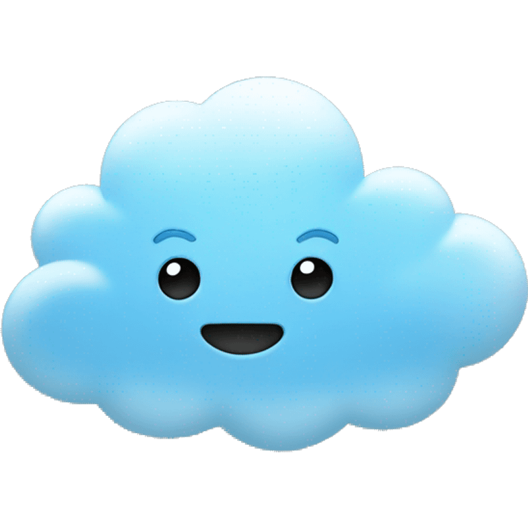 Light blue cloud emoji