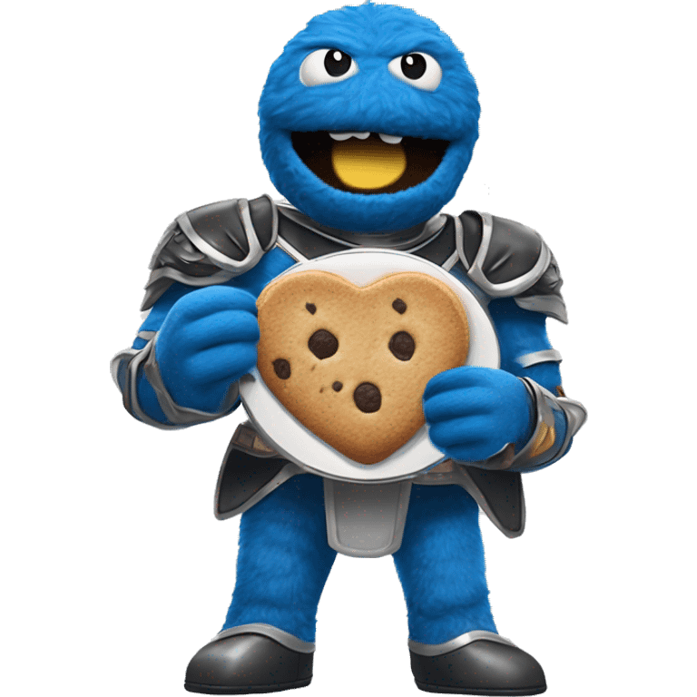 Cookie Monster Power Ranger:
Blue Hunger Ranger
In blue armor with cookie-shaped emblems, this Ranger has super strength powered by his love for food. His chomping gauntlets can break through any obstacle. emoji