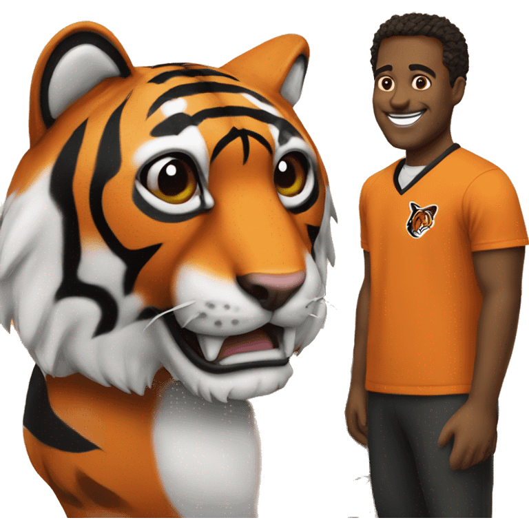 Who Dey with a Bengal Tiger emoji